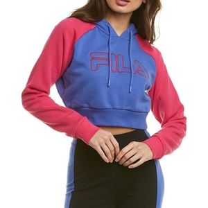 NWT Fila crop top long sleeve hooded sweatshirt, size 11